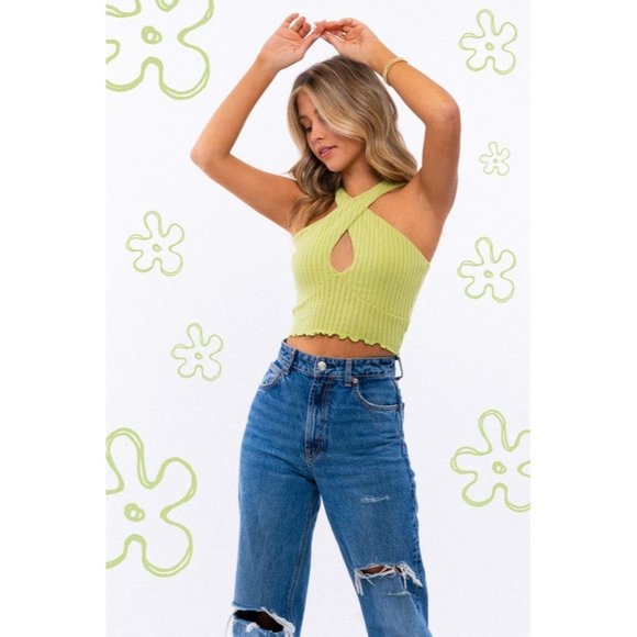 LE LIS CRISS CROSS CROP TOP SLEEVELESS - Picture 13 of 14